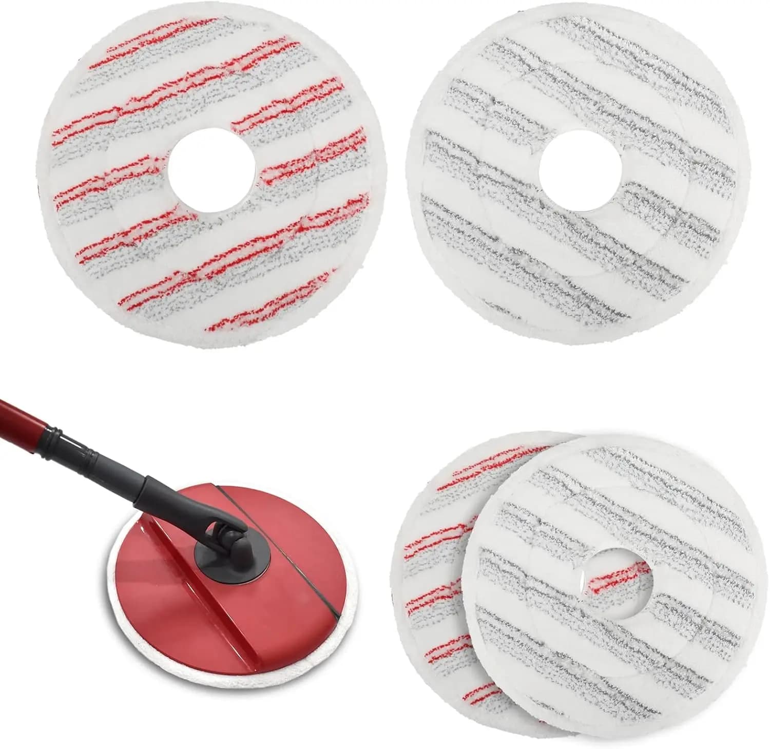 Cuscinetti per mocio di ricambio per ricariche per mocio Vileda Clean Spin, microfibra di ricambio per testina lavabile per pulire i pavimenti