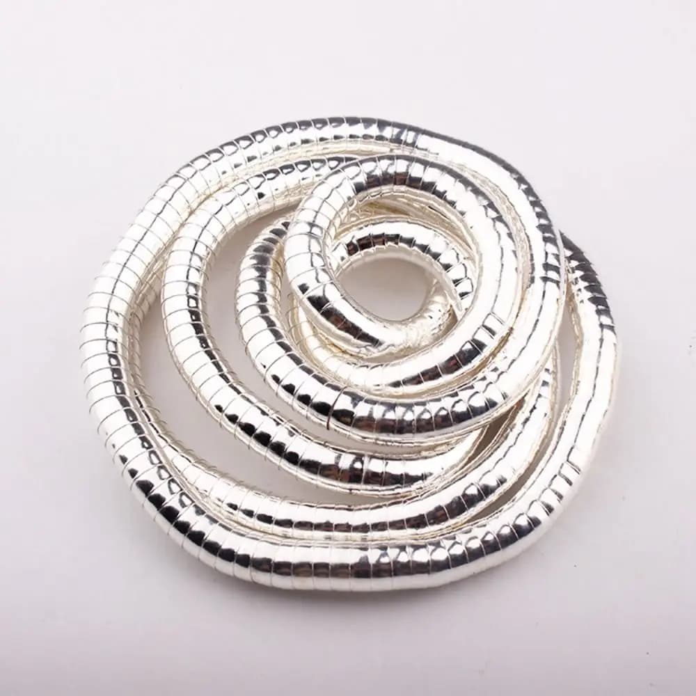 New Alloy Bendable Snake Gold Color Silver Color Flexible Choker Punk Twistable Bracelet Jewelry Accessories