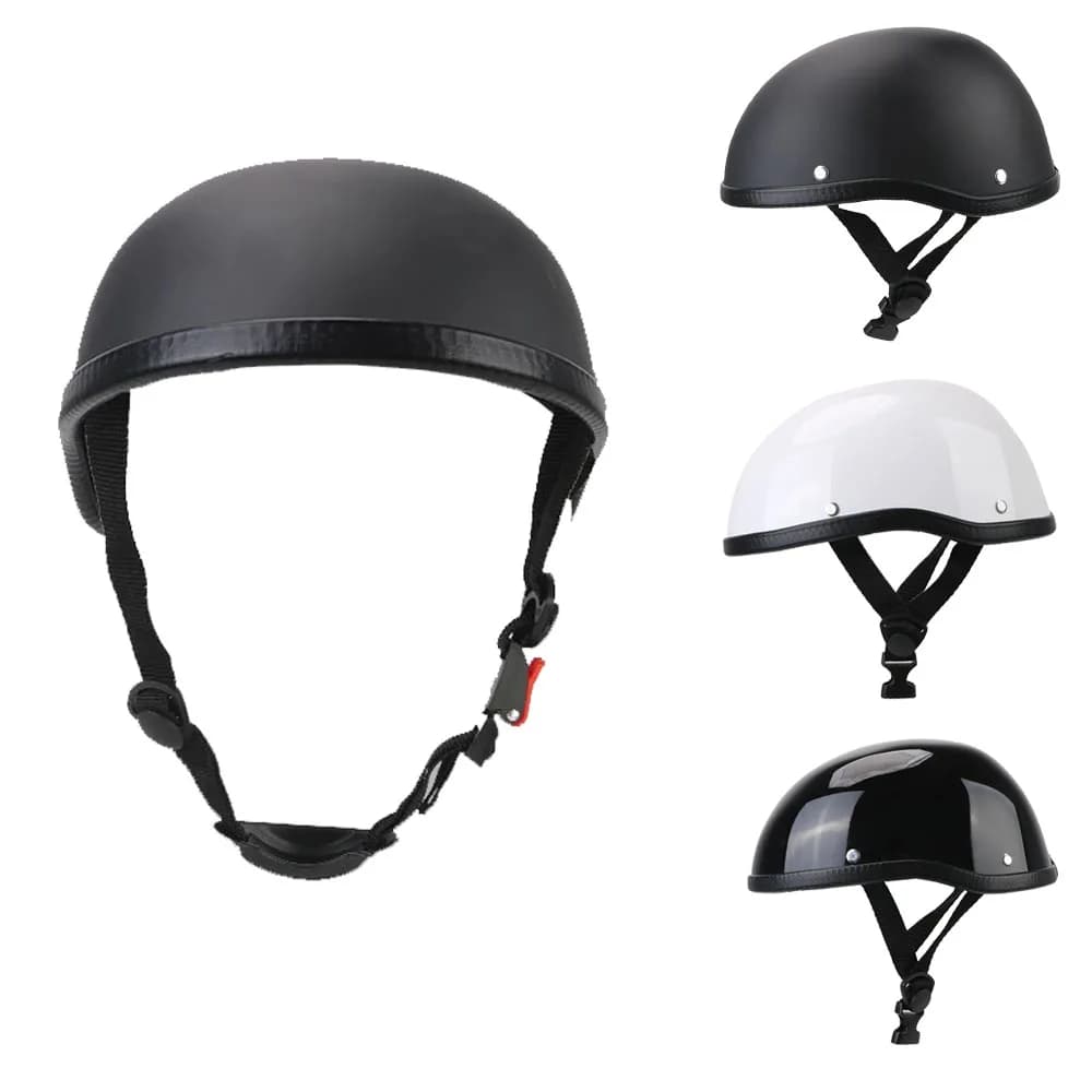 1PCMotorcycle Helmet Unisex Cycling Safety Protection Half Face Type Retro Vintage Ultralight Fashion Motorcycle Accessories