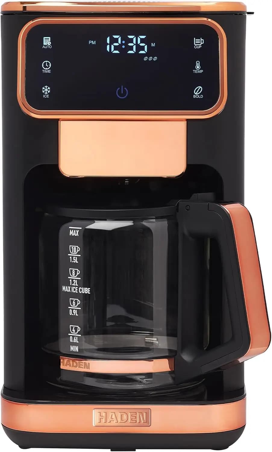 12-Cup Dual Brew Coffee Maker for Hot and Iced Coffee, 120-Minute Keep Warm, Delay Brew, Adjustable Strength, Programmable Clock
