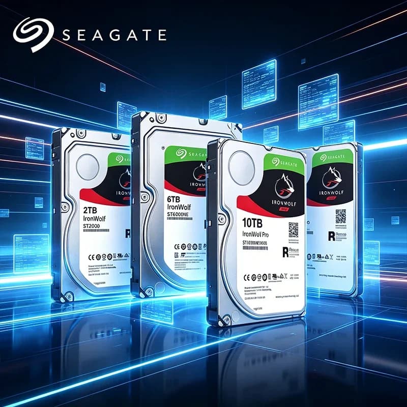 For Seagate IronWolf Pro 3.5" SATA Hard Drive 2TB-16TB Optimized 7200RPM OEM Rescue Data Recovery Service NAS/Server Storage