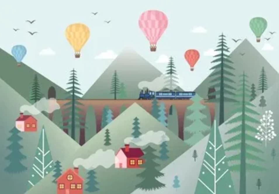 Carta da parati personalizzata con cielo stellato, nuvole, luna, mongolfiera, camera dei bambini, decorazione per la casa, carta da parati decorativa autoadesiva