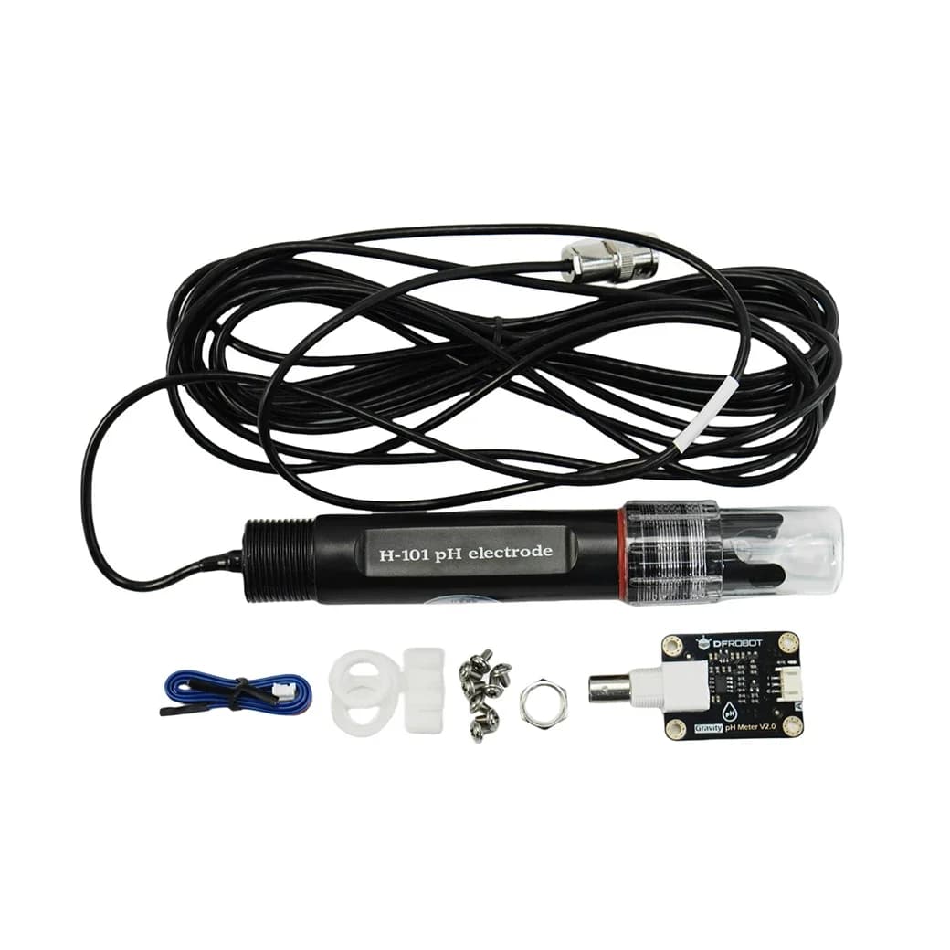 Industrial Analog pH Sensor Dfrobot Gravity 7/24, Professional Kit V2 for Raspberry Pi, Water Test in Aquaculture