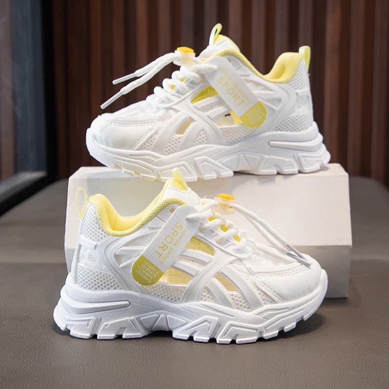 Kids casual sports shoes, design with elastic band, easy to wear, durable rubber sole, sports shoes for all everyday scenes