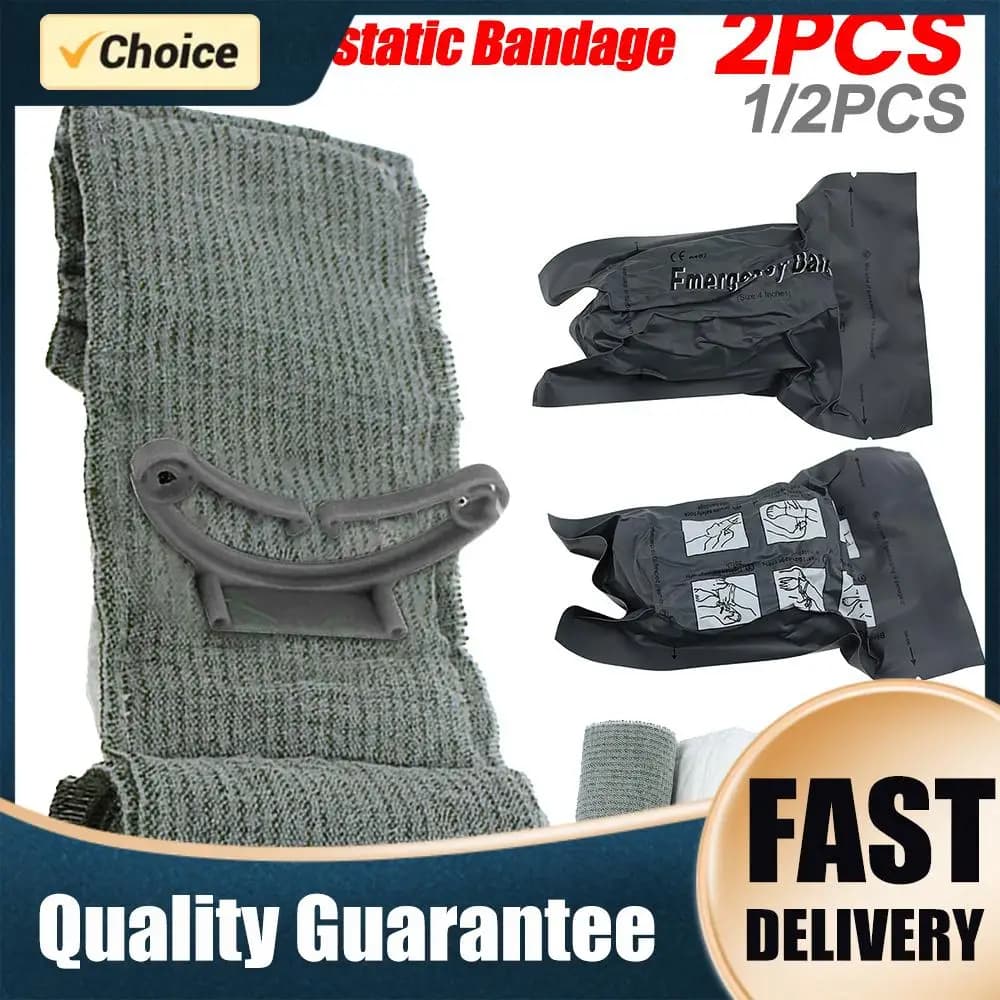 1-10 Pezzi Kit di Bende Israeliane per Pronto Soccorso, Bende Emostatiche per Traumi, Bende di Compressione d'Emergenza per Ferite Traumatiche, Ausilio Medico Militare