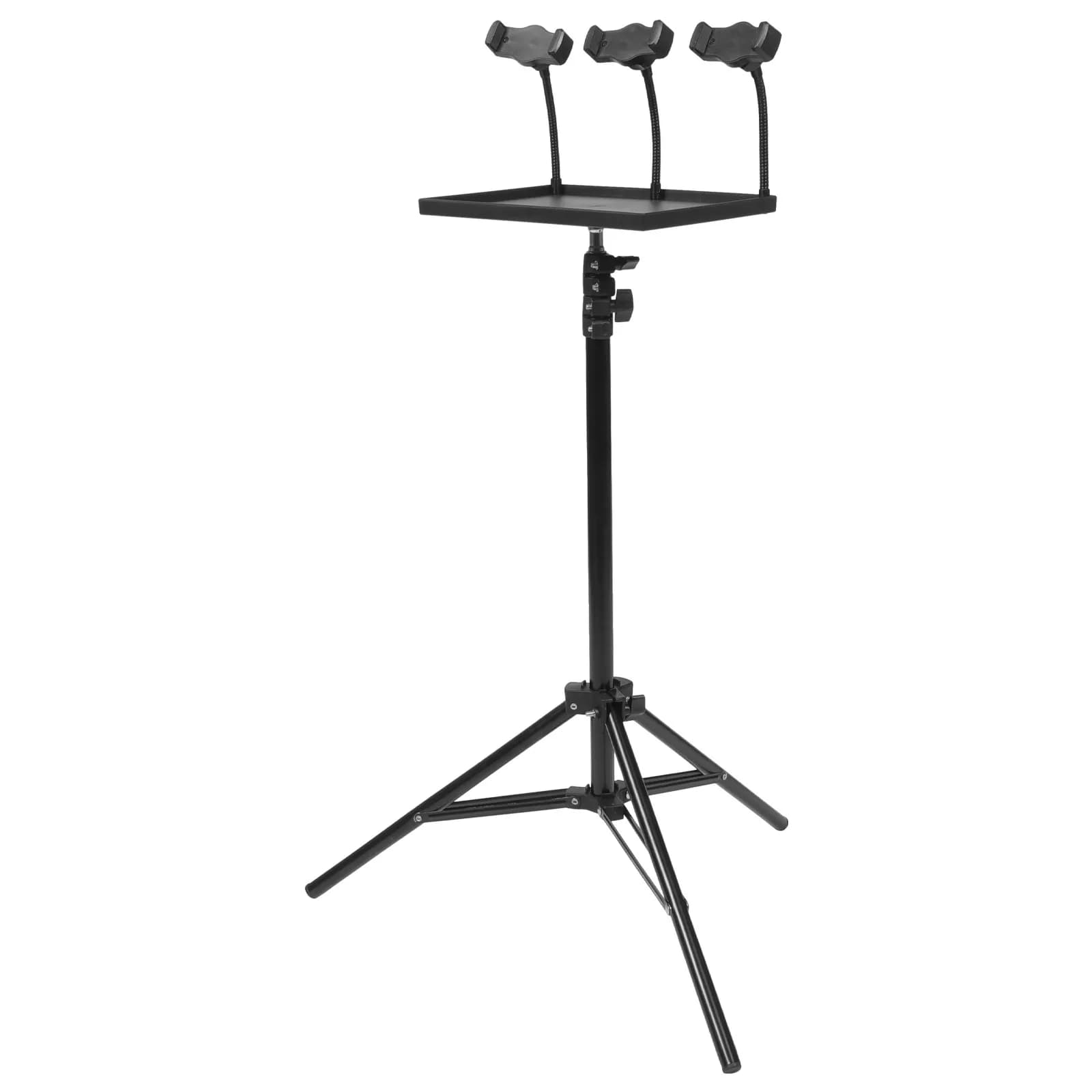Set Supporto per Trasmissioni in Diretta, Treppiede Regolabile per Proiettore, Supporto per Telefono, Multiuso, Stabile, per Proiettore e Laptop, per Esterni