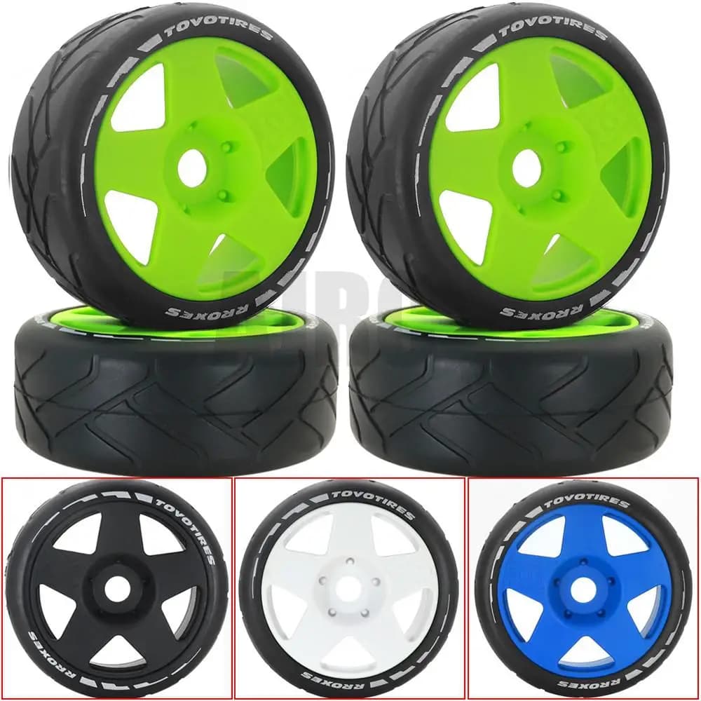 4 pz 1/8 Rc Telecomando Piatto Corsa E Jogging Rally Auto Elettrica 113mm Pneumatici Per Trax X3gt Km Arrma 1/7 Zd Racing Rally Sn Team Hsp
