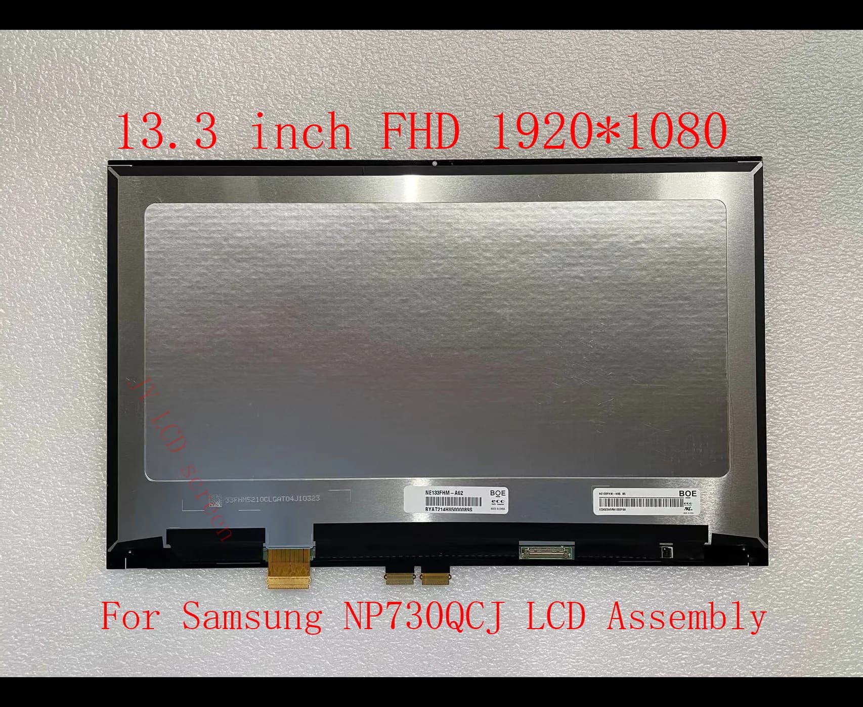 FHD da 13.3 pollici per Samsung Galaxy Book Flex NP730QCJ-K01US NP730QDA NE133FHM-A62 NE133FHM-N55 Display LCD Touch Screen Assembly