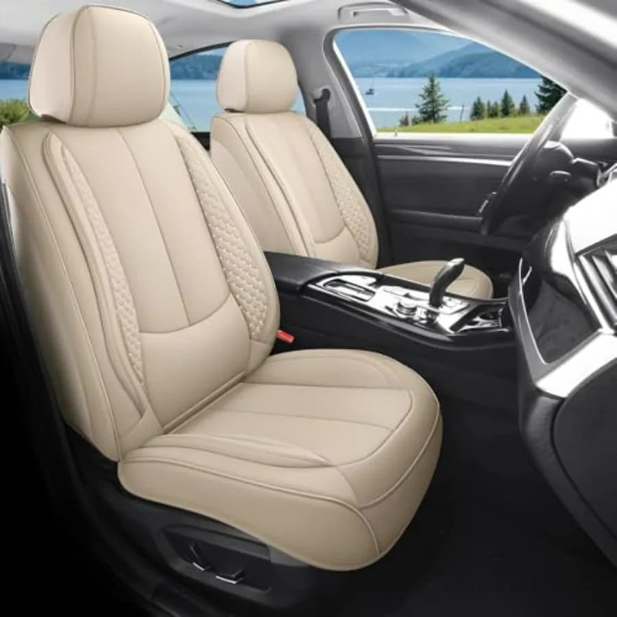 Complete Car Seat Covers in Luxury Ecopelle, Waterproof and Anti-slip, Universal Protection for the Most Part of Car, SUV, Truck and Pick-up
