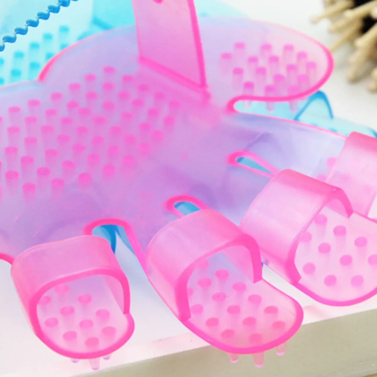 Pet Bath Grooming Tool Hand Dog Brush Scrubber Cleaning Massage Shampoo Brushes