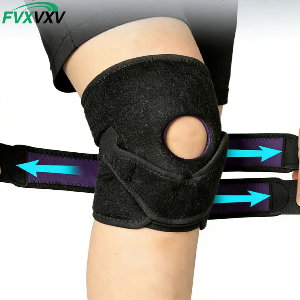 1 Pezzo di Supporto per Ginocchio Unisex, Fascia di Supporto per Tendine Rotulee, Ginocchiera per Lesioni al Menisco, Fascia Compressiva per Dolore al Ginocchio