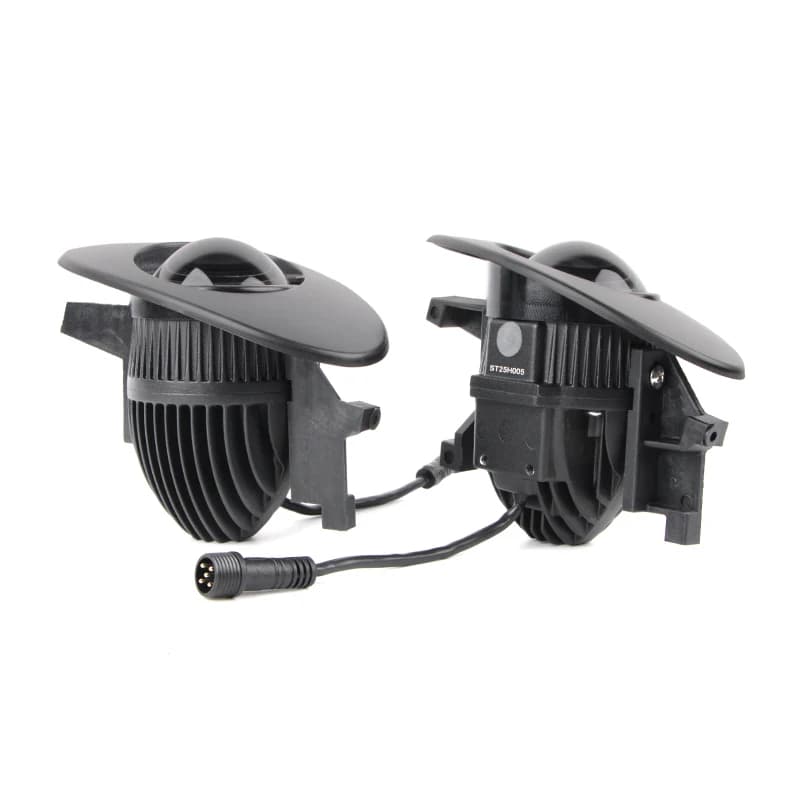 Proiettore LED per auto 12V con lente a 3 colori, fendinebbia da 2 pollici, faro LED H11, mini fendinebbia bianco-giallo per Honda