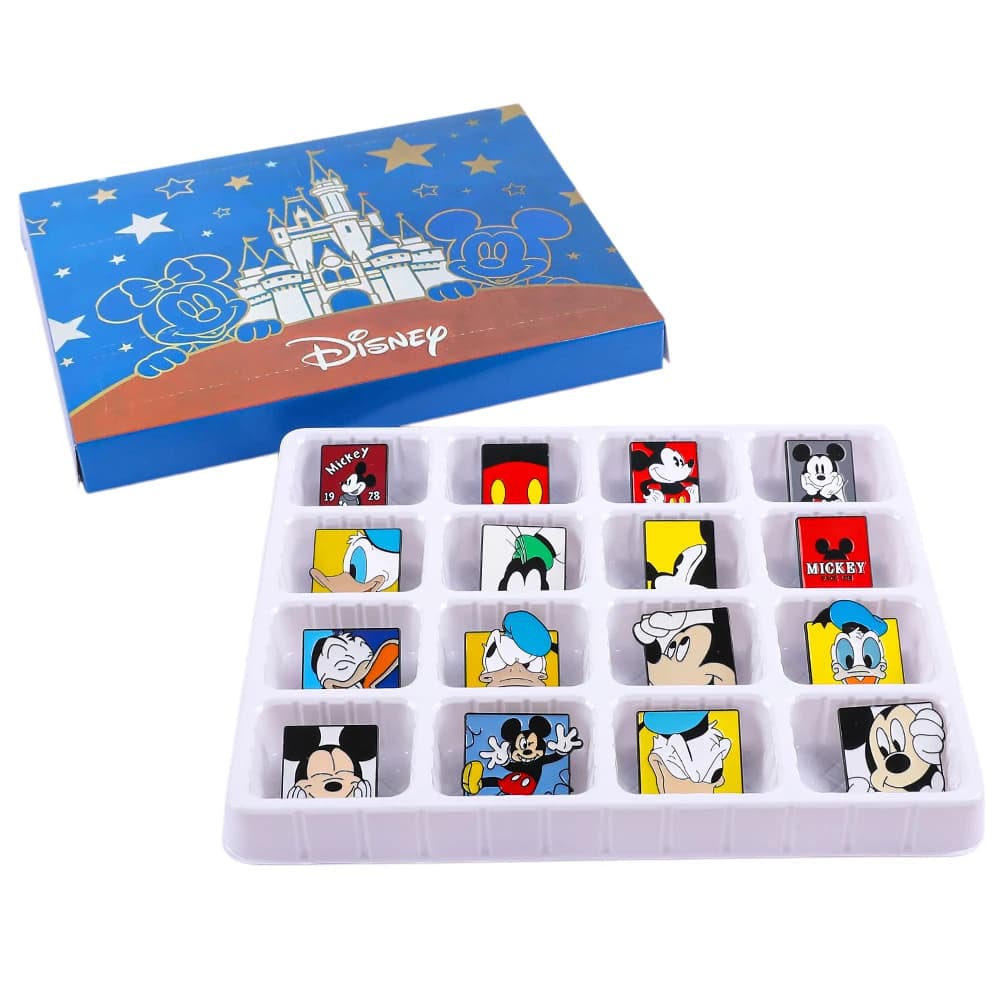 Set di 16 Spille Smaltate a Tema Topolino e Paperino, Simpatiche Spille in Metallo a Forma di Cartone Animato, Accessori per Abbigliamento e Zaini, Idea Regalo