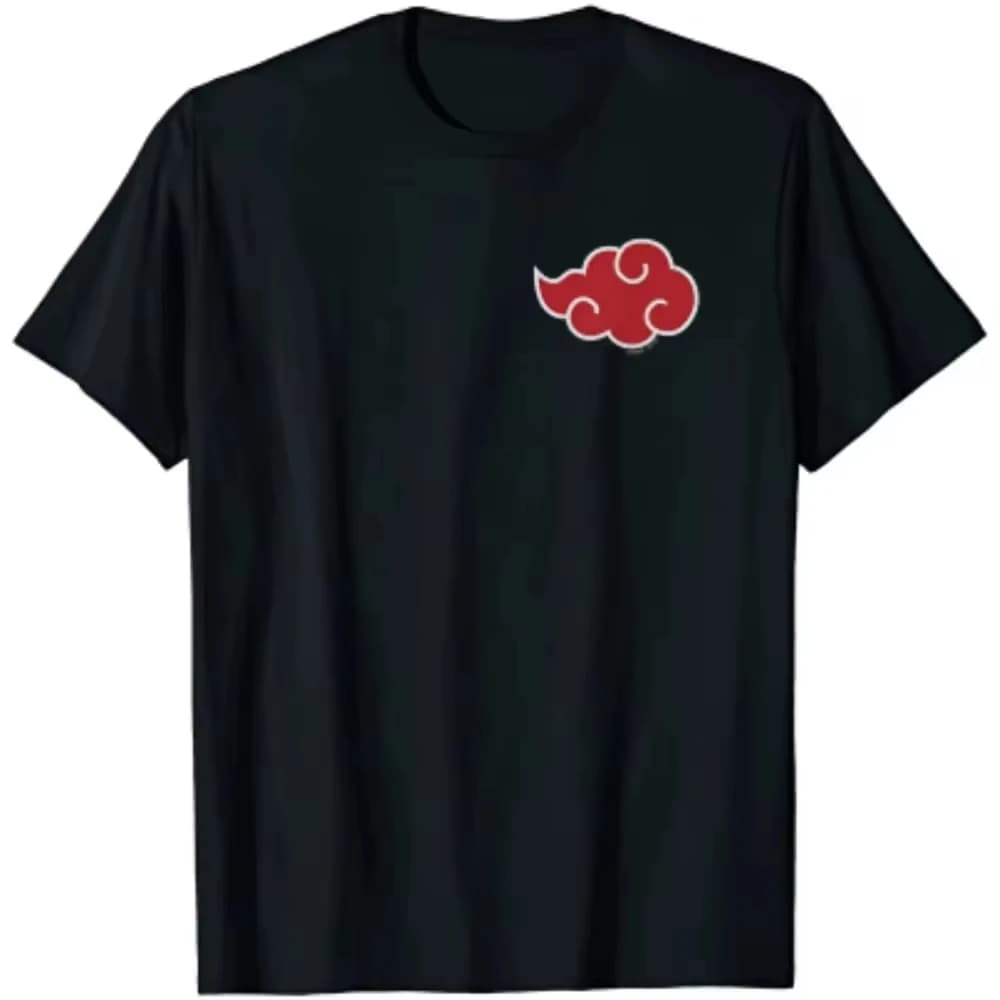 2026 Japan Anime Akatsuki Cloud Symbols Print Men T-shirts Streetwear Men Short Sleeve T Shirts Brand Men Clothing Tshirt