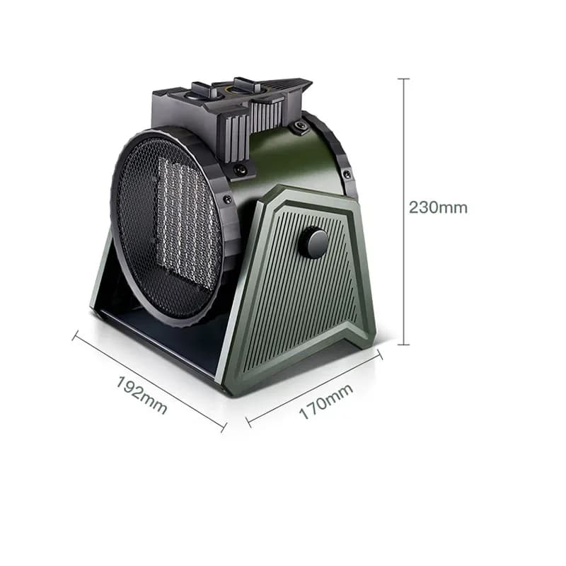Riscaldatore d'aria per uso domestico 220v Riscaldatore domestico Desktop Piccola pistola in acciaio Ventilatore di aria calda Bagno Riscaldamento termoelettrico veloce Industria