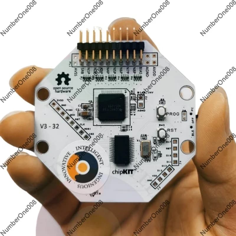 EEG V3-32bit module with 8/16 channels compatible with OpenBCI, programmable with Arduino IDE, ADS1299 250-1000Hz wireless acquisition