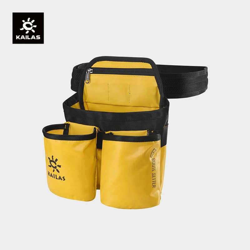 Borsa per Attrezzatura da Arrampicata KAILAS con Cintura Regolabile e Tasche in PVC EF402S