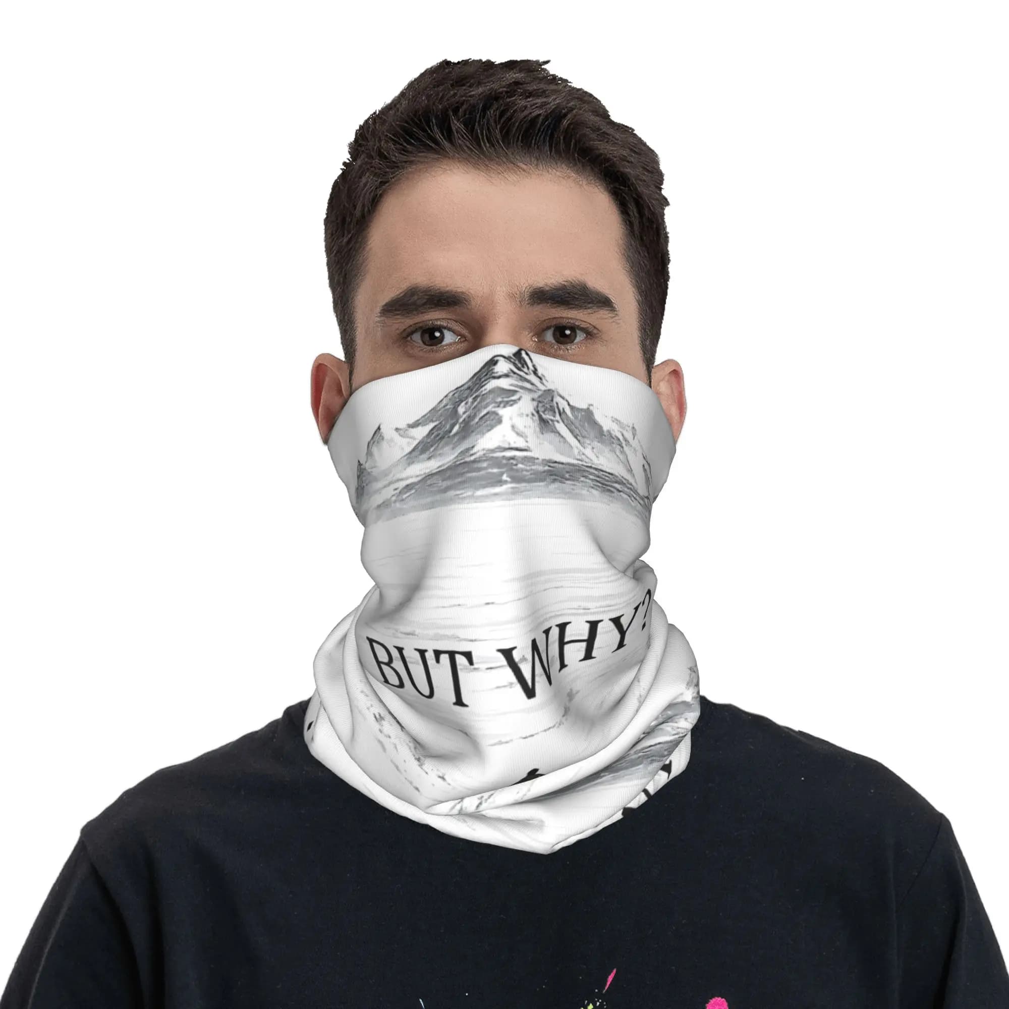 Unisex Penguin But-Why for Cycling and Fishing, Breathable Windproof Mask for Bicycle, Neckline