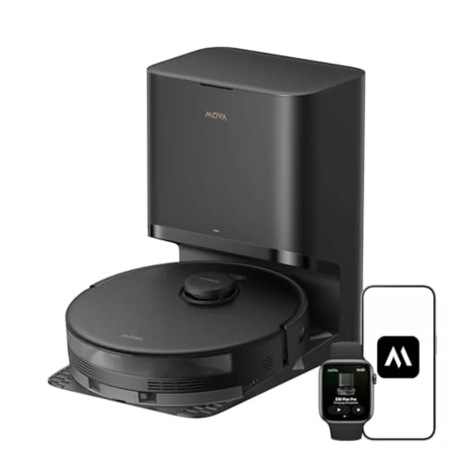 E30 Pro Plus Robot Vacuum, 19000Pa Suction, DuoRoller Brush Anti-Tangle, Self-Emptying 90-Day Hands-Free, Extendable Side Brush