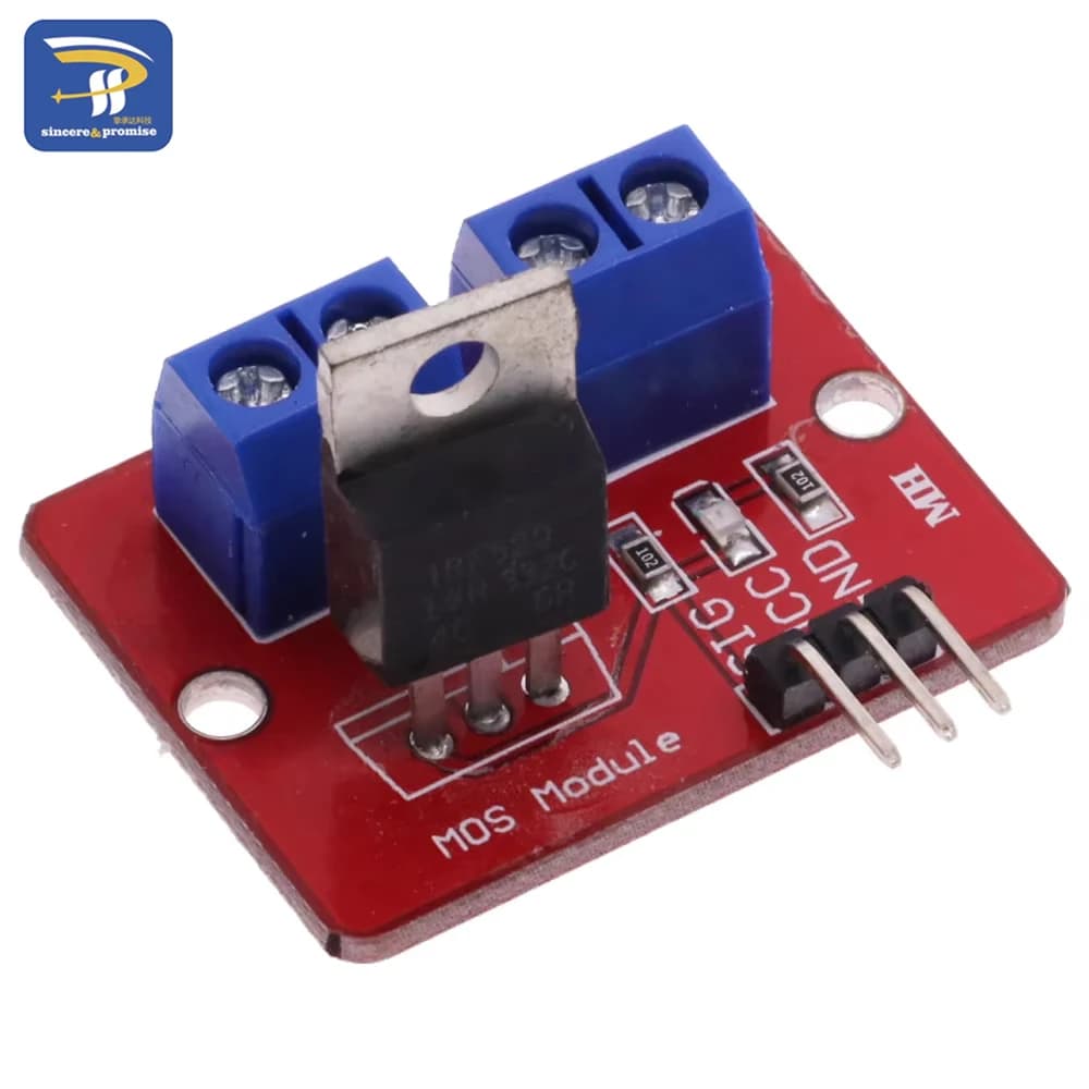 5PCS 0-24V Top Mosfet Button IRF520 MOS Driver Module For Arduino MCU ARM Raspberry pi