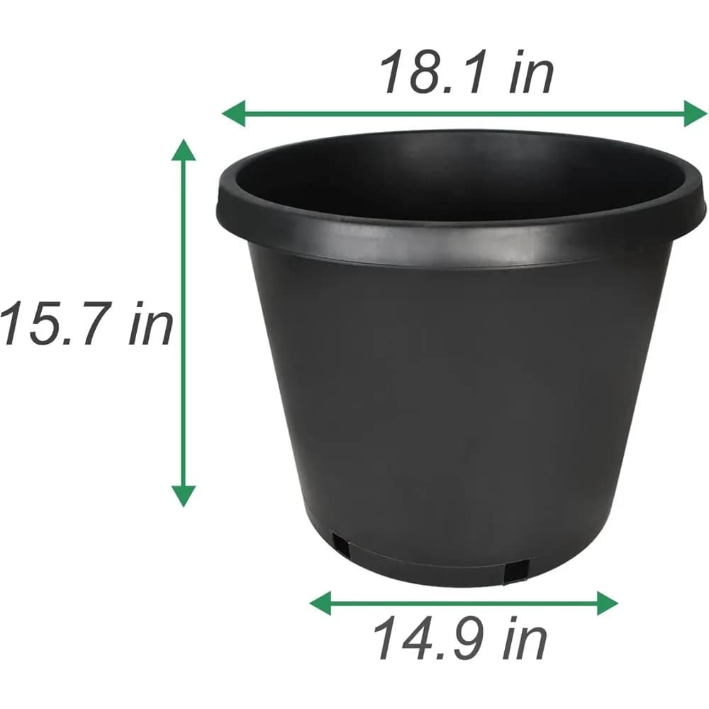Pack of 10 plastic garden flower pots, flower seedlings, injection molded containers, to start seeds