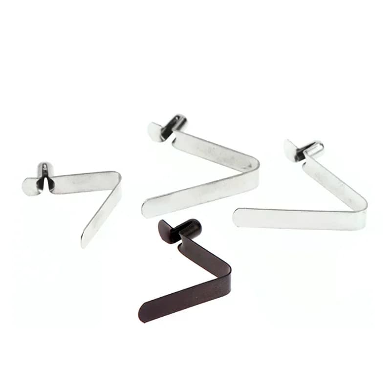 10 Pezzi Clip a Molla Telescopica con Blocco Rapido per Pagaia da Kayak, Palo da Tenda, Posizionamento a Pulsante Singolo 5-5.5mm