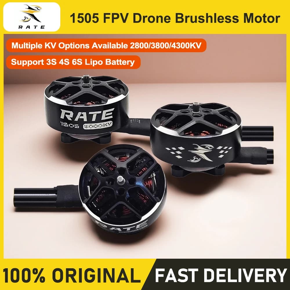 RATE 1505 Brushless Motor 2.5‑3‑4 Inch FPV Drone Frame 2800KV/3800KV/4300KV 3S‑4S‑6S RC Quadcopter Crossing Machine Spare Parts
