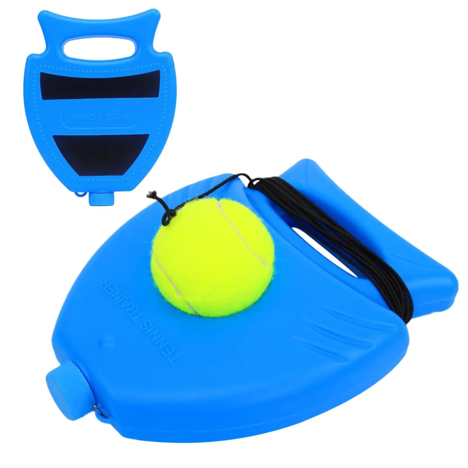Rimbalzatore per Palline da Tennis con Corda e Base Pesata, Allenatore Autonomo per Principianti, Esercizio Sportivo per Giardino e Garage