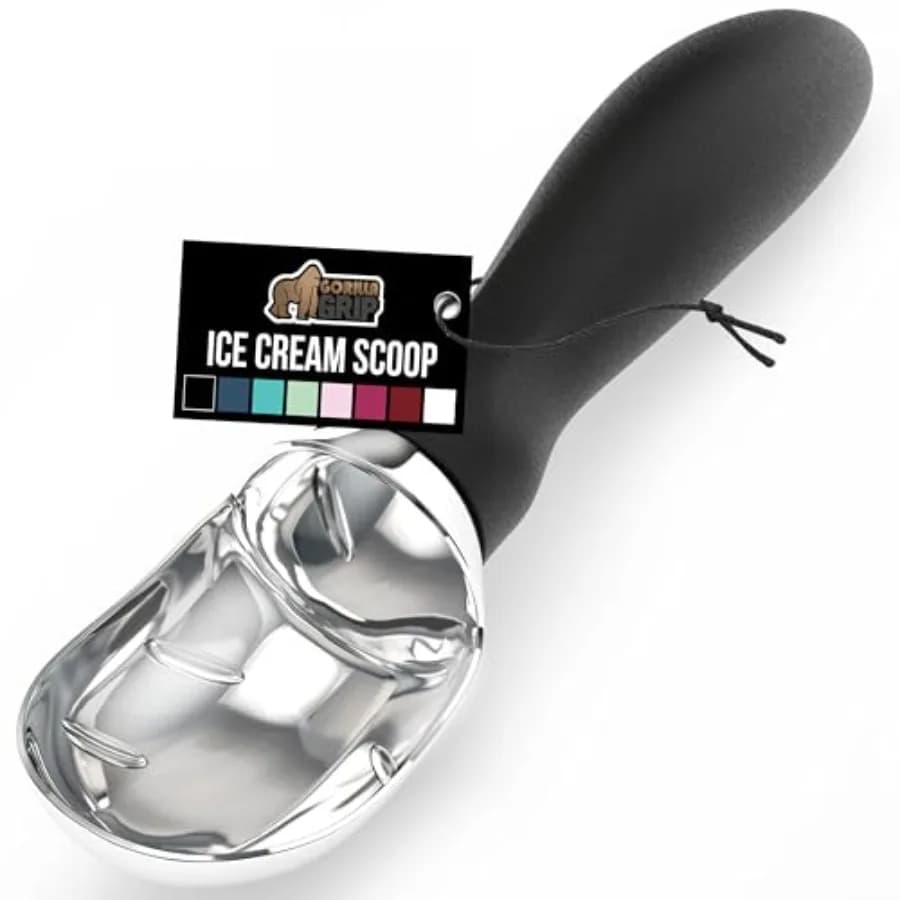® Heavy Duty Ice Cream Scoop, BPA-Free, Dishwasher Safe, Comfortable Zinc Alloy Handle, Professional Scooper for Hard Gelato, S