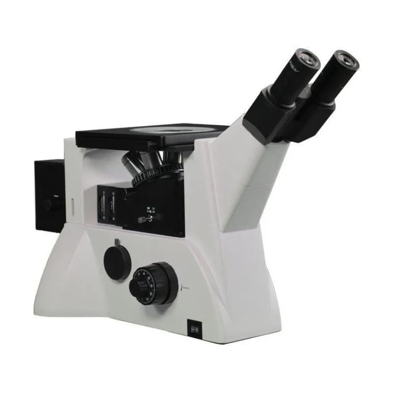Microscopio metallografico invertito, ricerca sui minerali metallici, tubo trinoculare