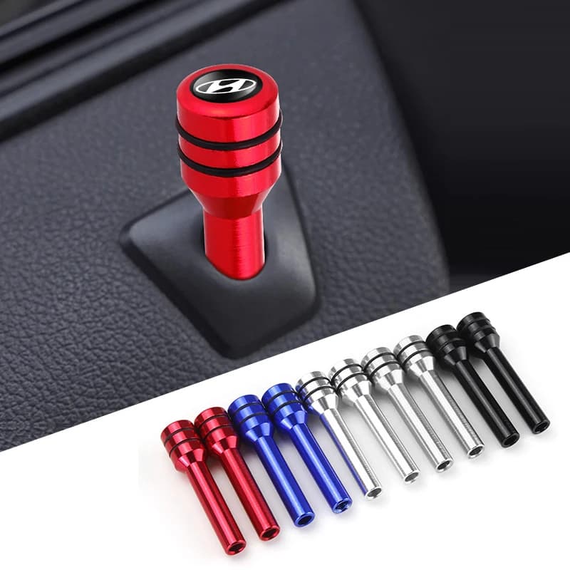2/4 Pezzi Perni di Sicurezza per Serratura Porta Auto per Hyundai I10 Elantra Getz Sonata XG Terracan Coupe Trajet Matrix Accessori con Emblema