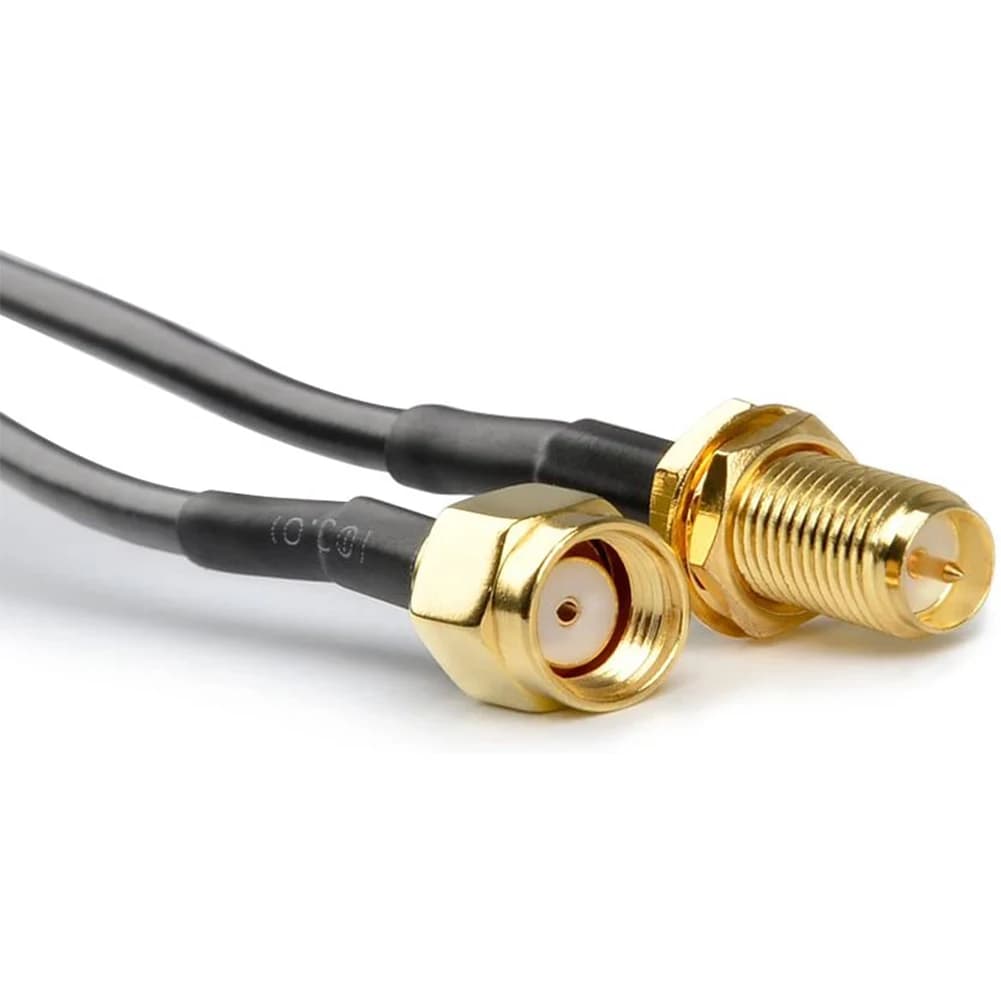 Cavo di prolunga coassiale RP-SMA femmina-maschio WLAN Wifi Antenna 5M 16,4 piedi Cavo di prolunga per estendere la gamma dell'antenna