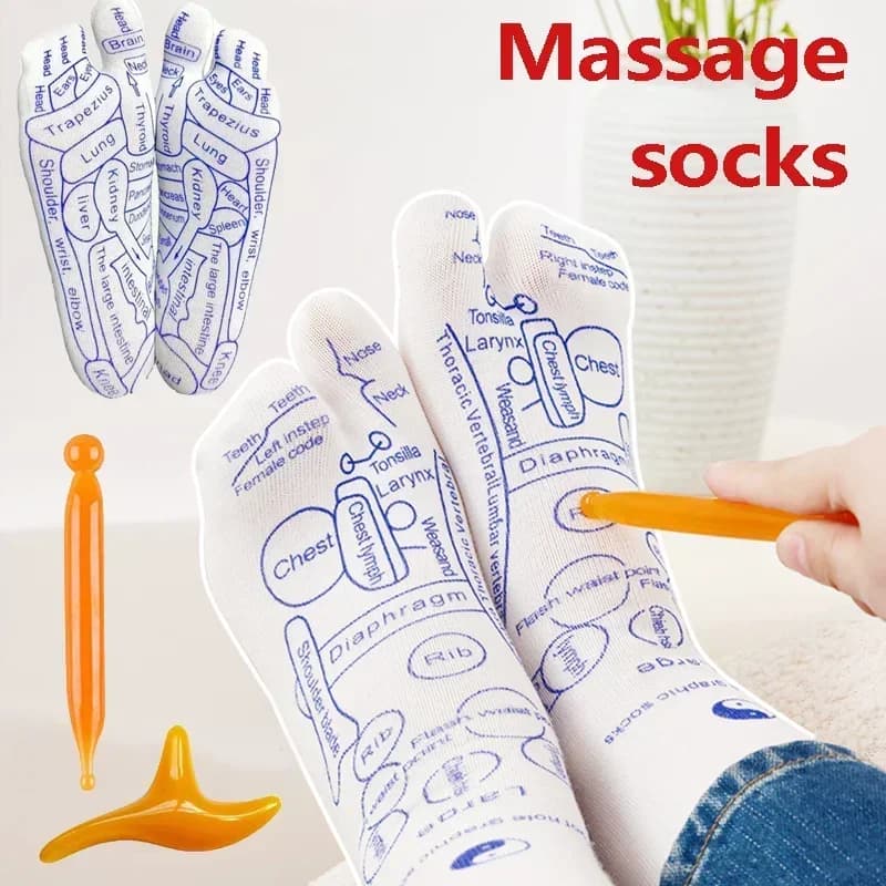 Foot massage Socks for typepressure relieve tired feet socks foot massager for feet of acupuncture socks for reflexology Tool for foot care for physiotherapy