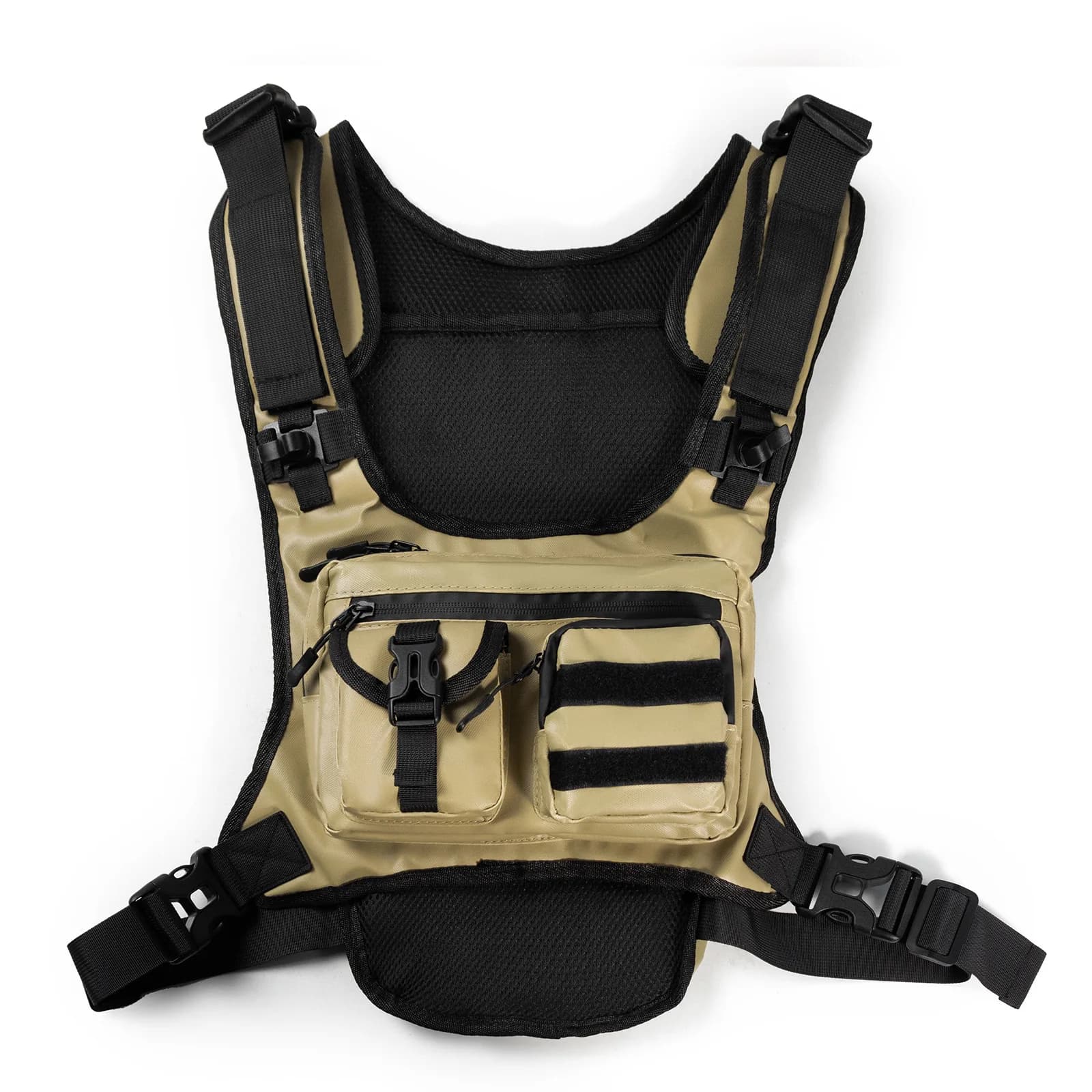 Zaini Tattici da Esterno Multifunzionali con Molteplici Tasche, Giacca per Corsa e Allenamento, Borsa Accessoria per Bicicletta