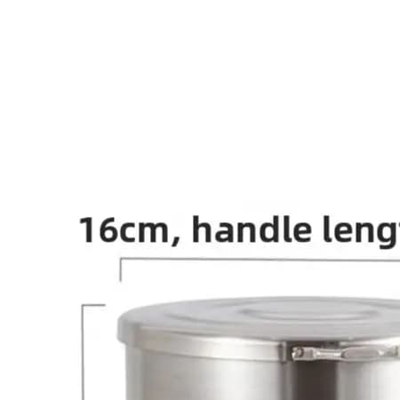 Camping Pot with Folding Handle Made of 304 Stainless Steel for Outdoor Cooking Steaming and Use Food Preparation Tasks