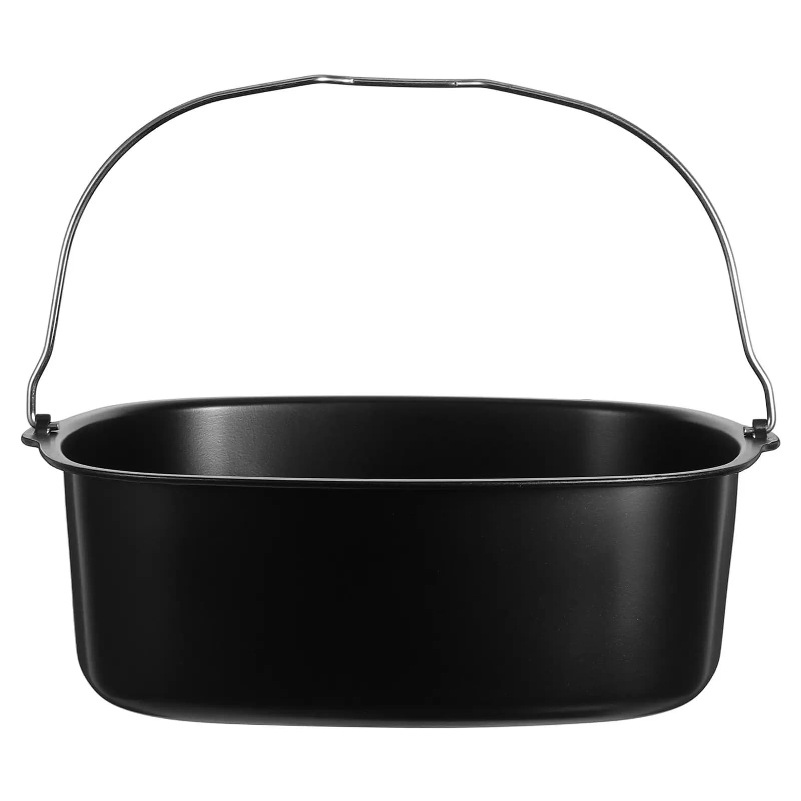 Carbon Steel Cake Barrel Air Fryer Oven Baking Basket Non Stick Detachable Removable Metal Basket Oven Accessory Replacement