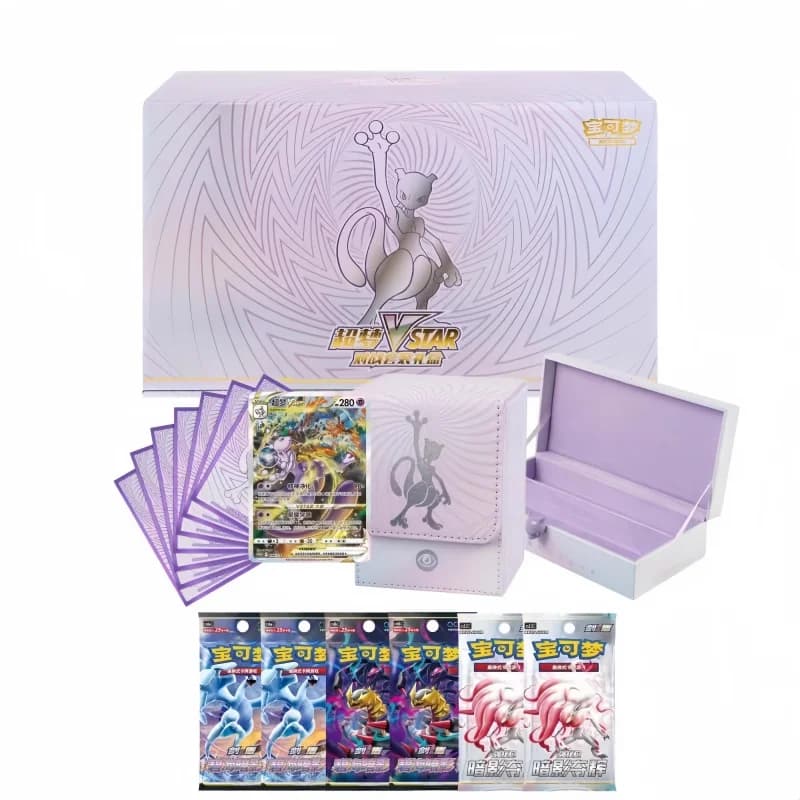Hot Salegenuine Pkm Trading Carte Ptcg Gioco Simplificato Cinese 8.0 Charizard Vstar Mewtwo Collezione Confezione Regalo Regali per Amici