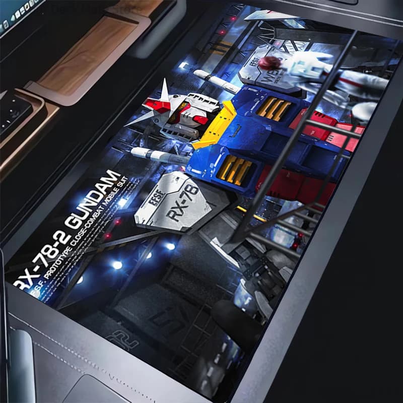 Tappetino per mouse Mechanical Warrior RX-78-2 Gundam Tappetini da gioco Accessori per PC Tappetino per tastiera Tappetino per mouse in gomma Tappetino per laptop Tappetino per mouse HD