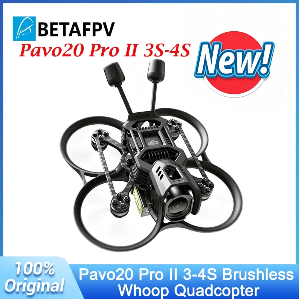 BETAFPV Pavo20 Pro II 3S 4S O4 Pro ELRS 2.4G/PNP Brushless Whoop Quadcopter NEWEST 2.2'' Freestyle Cinewhoop