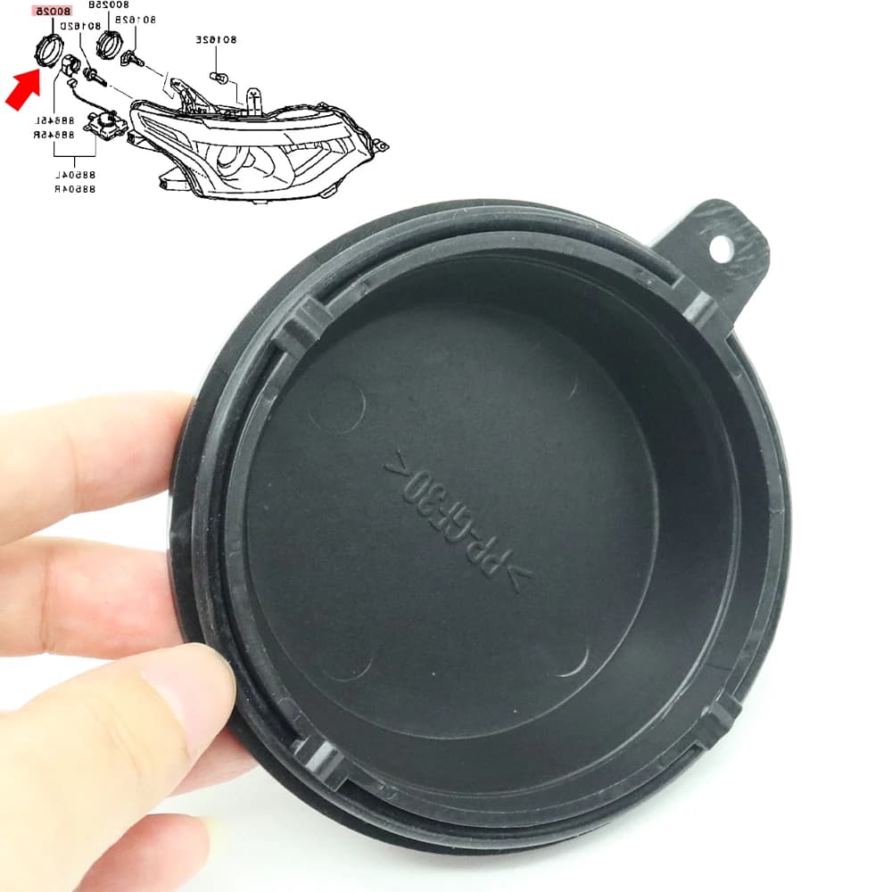 For Mitsubishi Outlander GF8W CW6W Lancer Evolution EVO Galant Fortis CZ4A Lighthouse for Auto Lampadina Lighthouse Waterproof Dust Cover