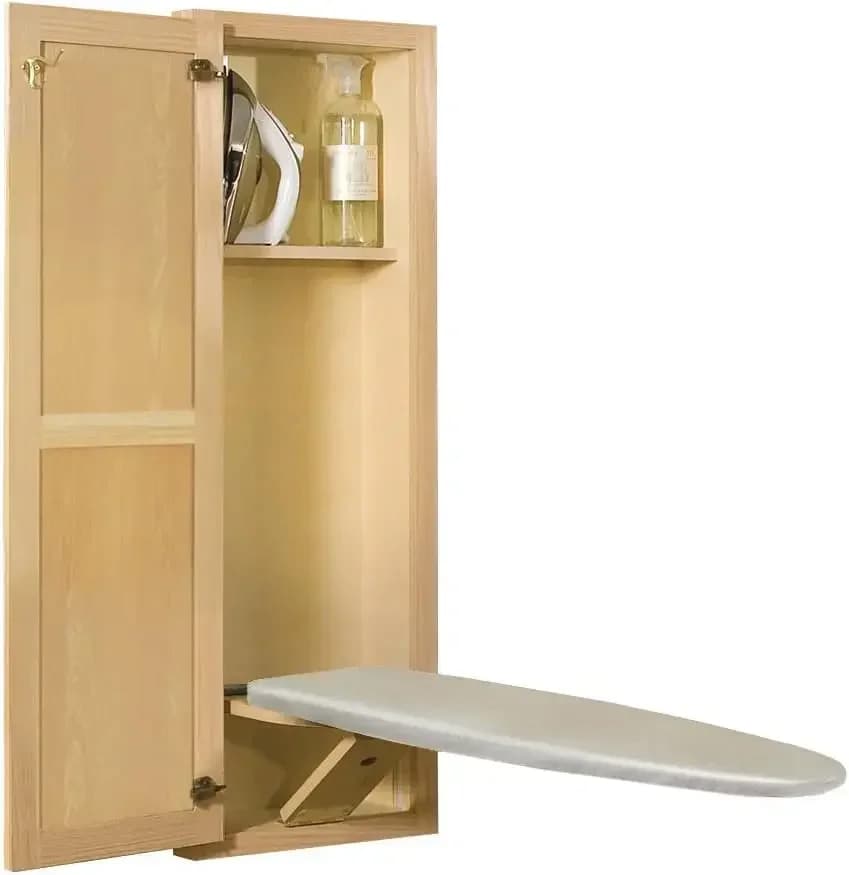 New Hide Away Sup400 Oak Built In Recessed Wooden Supreme Series Ironing Board