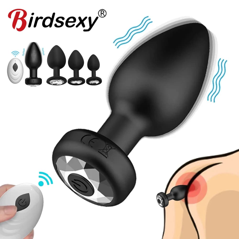 Vibratore anale Wireless per donna uomo Butt Plug massaggiatore prostatico telecomando Plug anale prodotti intimi giocattoli del sesso per adulti Gay