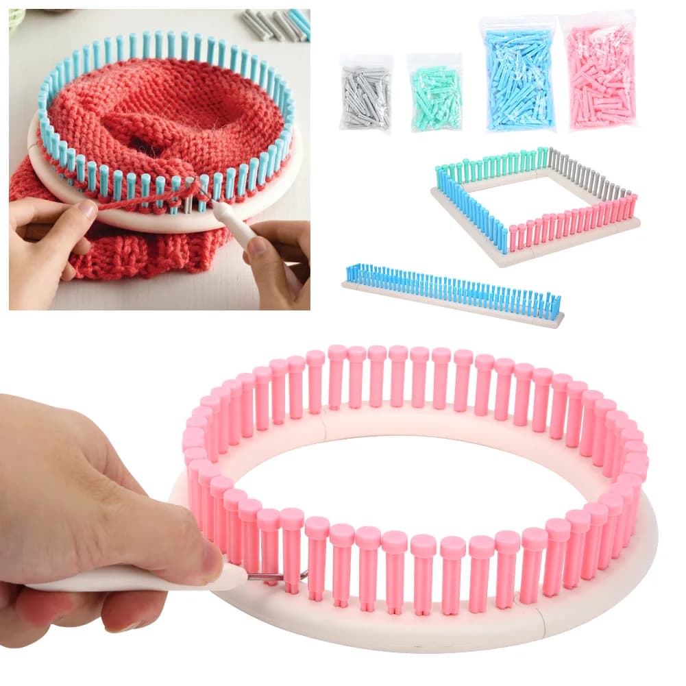 Multi Function Knit Weaving Loom Kit For Hat Scarf Manual ABS Plastic Knitting DIY Tool