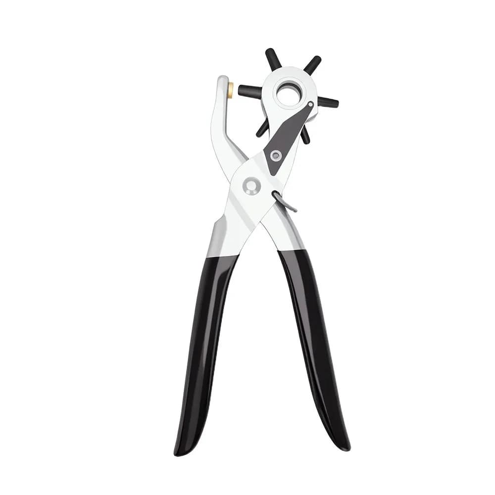 1 pz - Pinza perforatrice per cinture in pelle, punzone per occhielli, strumento per macchine da cucire, borse, cinturini per orologi, utensili manuali