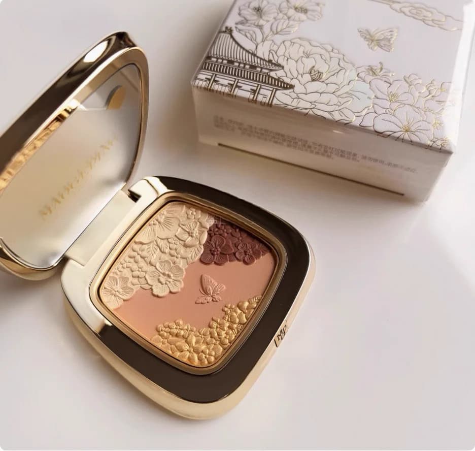 MAOGEPING Palette di ombretti Blossom Gaze 6g Cosmetici per trucco originali al 100%.