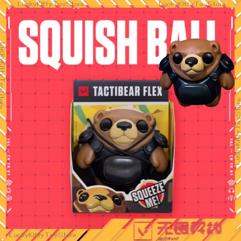 VALORANT Tactibear Squishy Stress Relief Toy - Fidget Push Pop Game Character Novelty Gift,