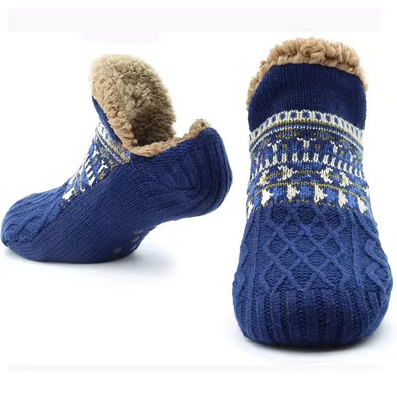 Women's Men's Floor Socks Velvet Thick Winter Slippers Strong Size Family Fund Home Shoes Home Shoes For Adults