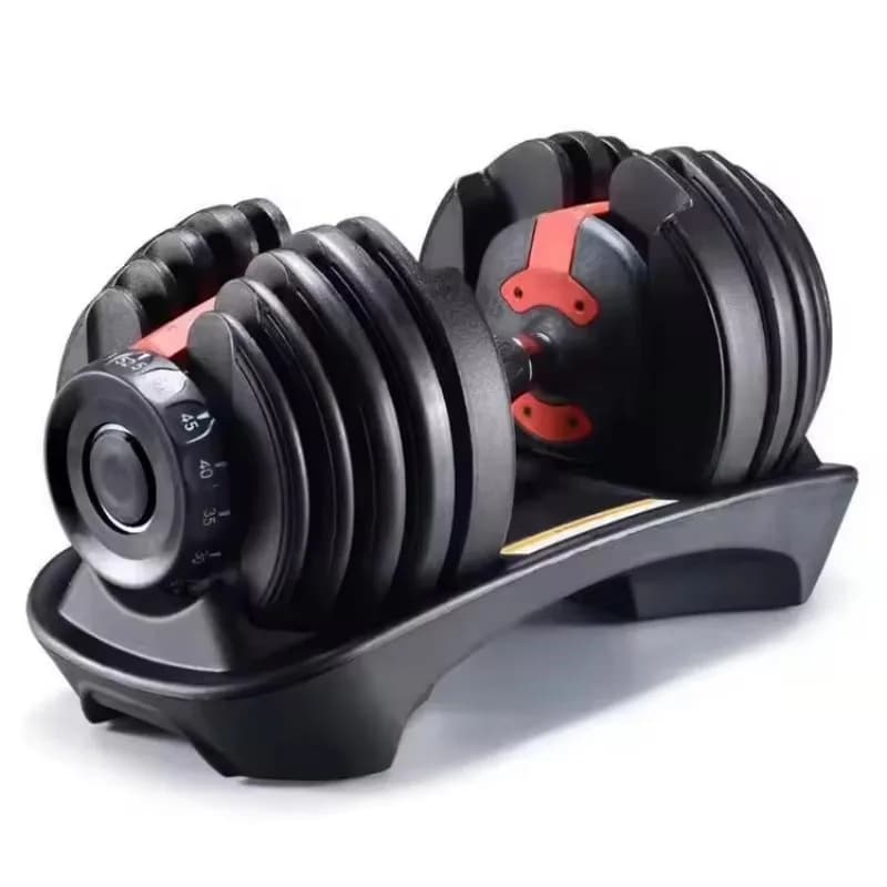Adjustable Plastic Free Weights Dumbbell Set for Home Body Building Material Fitness Training Gear 28kg