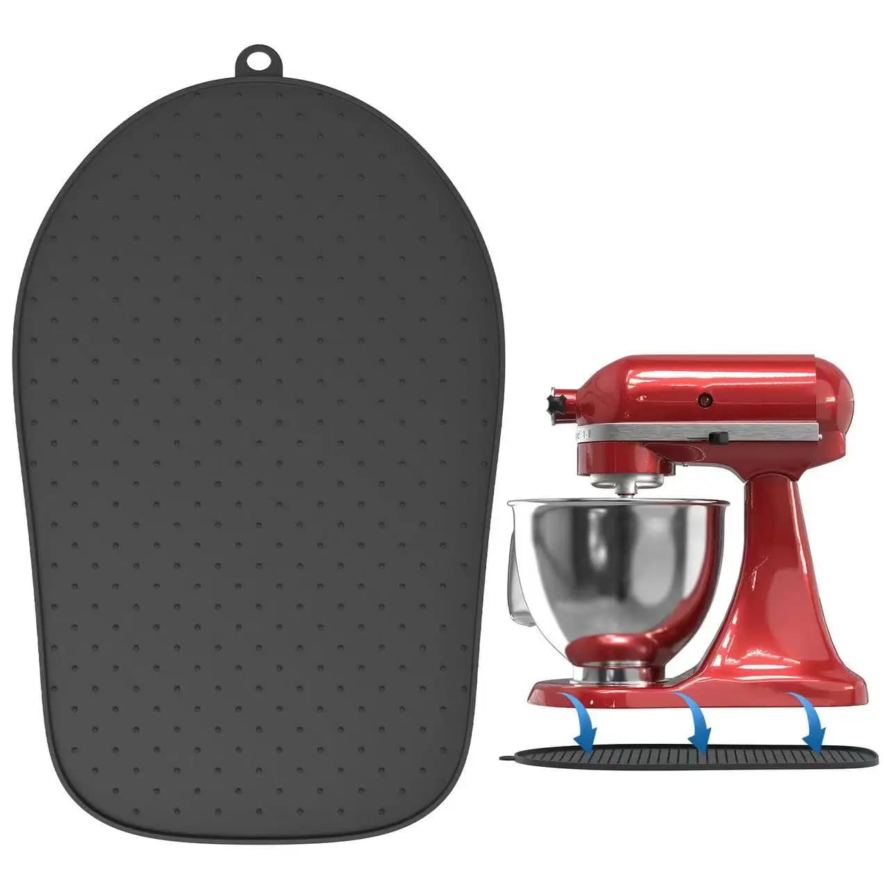 Tappetino Scorrevole in Silicone per Mixer da Cucina KitchenAid, Compatibile con Tutti i Modelli, Protezione per Piano di Lavoro, Accessorio da Cucina Facile da Spostare