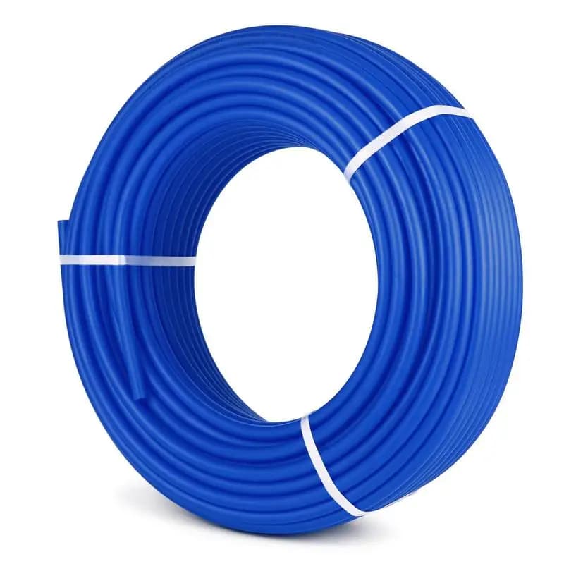 PEX-B Flexible Piping 3/4" x 300Ft For Water Supply, Floor Heating, Plumbing Systems, Blue Coil Potable Water Grade High Pressure Resistance Hot Cold Water Application